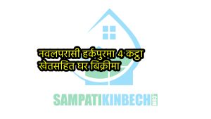 Read more about the article गैंडाकोट नगरपालिका-१२ हर्कपुर चोकमा घर घडेरी बिक्रीमा
